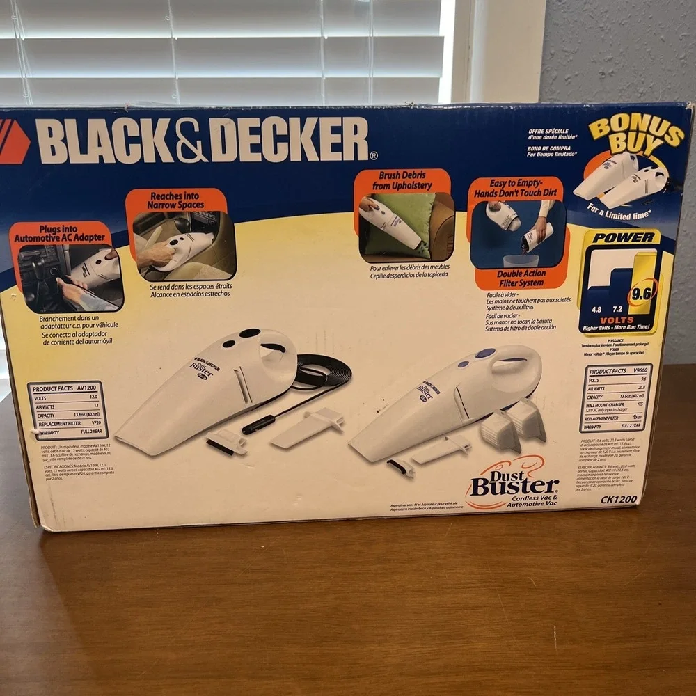 Black And Decker Dust Buster Around The House Home And Auto Kit Ck1200